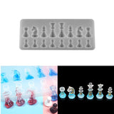 Chess Shape Silicone Mold for UV Resin DIY Epoxy Pendant Jewelry Making