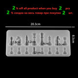 Chess Shape Silicone Mold for UV Resin DIY Epoxy Pendant Jewelry Making