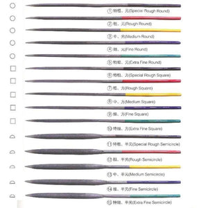 200mm Assorted Files Jewelry Diamond Glass Stone Wood Carving Tool
