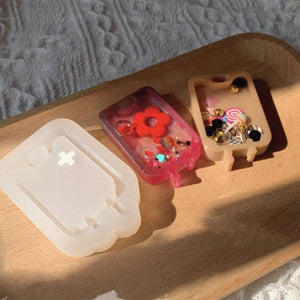 Silicone Bag Quicksand Epoxy Mold Resin Shaker Pendant Keychain DIY Jewelry