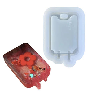 Silicone Bag Quicksand Epoxy Mold Resin Shaker Pendant Keychain DIY Jewelry