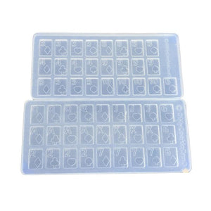 Three-dimensional Mold Syllable Chess Puzzle DIY Crystal Epoxy Mold