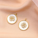 Heart Clover Shell Pendant DIY Jewelry