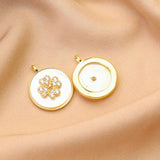 Heart Clover Shell Pendant DIY Jewelry