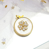 Heart Clover Shell Pendant DIY Jewelry