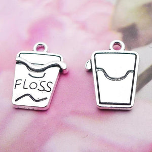 Vintage Toothpick Holder Shape Charms 20pcs AAC1285