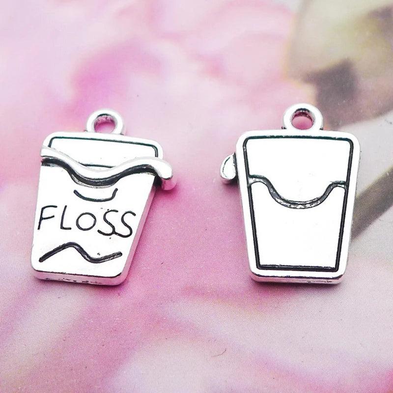 Vintage Toothpick Holder Shape Charms 20pcs AAC1285