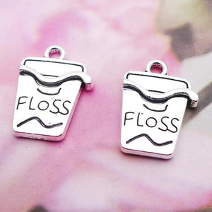 Vintage Toothpick Holder Shape Charms 20pcs AAC1285
