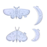Silicone Resin Moulds Moon Butterfly Mold Keychain Pendant Epoxy Casting Mould