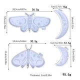 Silicone Resin Moulds Moon Butterfly Mold Keychain Pendant Epoxy Casting Mould