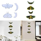 Silicone Resin Moulds Moon Butterfly Mold Keychain Pendant Epoxy Casting Mould
