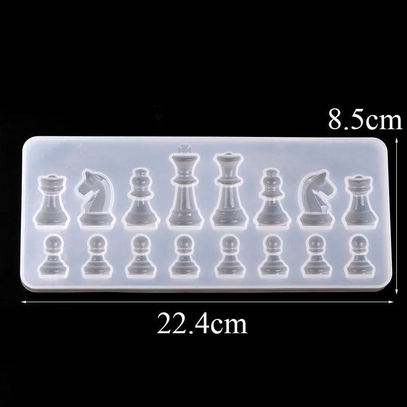 International Chess Shape Silicone Resin Mold for Jewelry