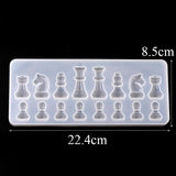 International Chess Shape Silicone Resin Mold for Jewelry