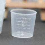 30ml Clear Plastic Measuring Cups for DIY Projects