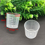 30ml Clear Plastic Measuring Cups for DIY Projects