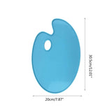 Artist Paint Palette Resin Mold Oval Palette Silicone Mold