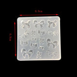 Bow Knot Moon Star Silicone Mold for Epoxy Resin Jewelry