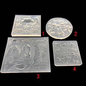 Bow Knot Moon Star Silicone Mold for Epoxy Resin Jewelry