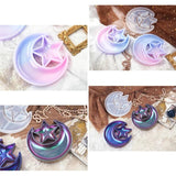 Moon Star Tray Resin Mold Crescent Moon Box Epoxy Silicone Casting Mold Tools