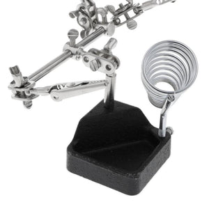 5x Auxiliary Clip Magnifier Soldering Jewelry Repair Tool w Stand