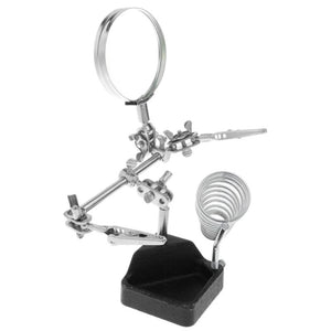 5x Auxiliary Clip Magnifier Soldering Jewelry Repair Tool w Stand