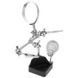 5x Auxiliary Clip Magnifier Soldering Jewelry Repair Tool w Stand