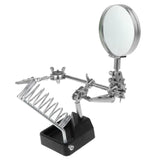 5x Auxiliary Clip Magnifier Soldering Jewelry Repair Tool w Stand