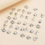 35pcs Tibetan Silver Cup Teapot Charms Pendants for DIY Crafts Bracelet