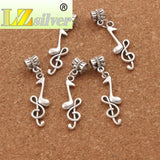 Treble Clef Eighth Music Note Beads for Charm Bracelets