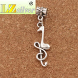 Treble Clef Eighth Music Note Beads for Charm Bracelets