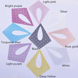 20pcs Brass Laser Cut Thin Bigger Charms Silver Charm DIY Jewelry Earring Making
