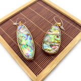 Abalone Shell Teardrop Buckle Pendant Couple Necklace