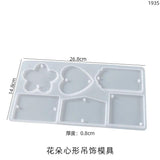 Double Hole Tassel Pendant Keychain Silicone Mould DIY Resin Mold