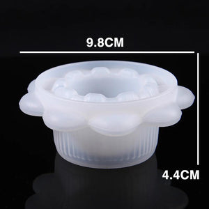 Flower Shape Candle Holder Silicone Mold DIY Resin Craft Home Decoration