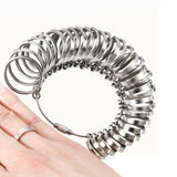 Metal Finger Ring Gauge Sizer Jewelry Measuring Tools