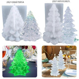 3D Christmas Tree Candle Night Light Silicone Mold DIY Resin Jewelry Pendant