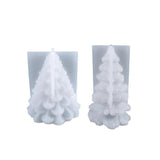 3D Christmas Tree Candle Night Light Silicone Mold DIY Resin Jewelry Pendant