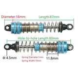 Metal Shock Absorbers for XLF X03 X04 1/10 RC Car Truck, Red