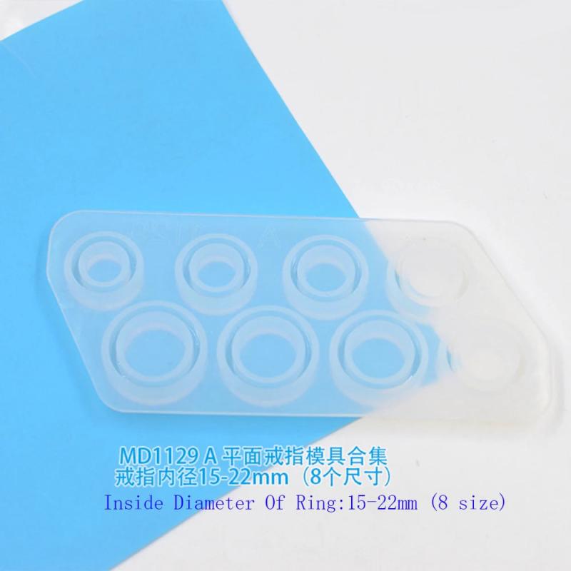 2 Shapes Silicone Casting Molds For DIY Resin Rings Jewelry