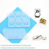 2 Shapes Silicone Casting Molds For DIY Resin Rings Jewelry