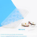 2 Shapes Silicone Casting Molds For DIY Resin Rings Jewelry