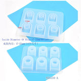 2 Shapes Silicone Casting Molds For DIY Resin Rings Jewelry