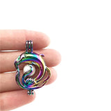 10PCS Dolphins Charms Pearl Cage Locket Aromatherapy Diffuser Pendants
