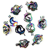 10PCS Dolphins Charms Pearl Cage Locket Aromatherapy Diffuser Pendants