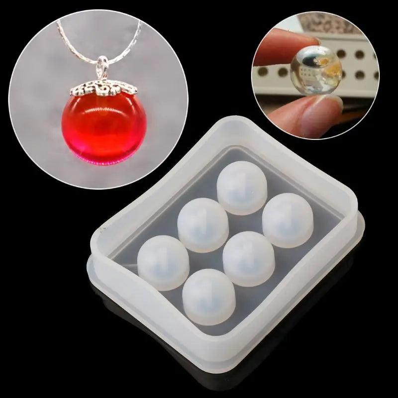 Silicone Mold 12mm Ball DIY Jewelry Necklace Pendant Making Tools