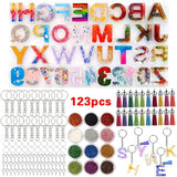 DIY Silicone Mold Alphanumeric Crystal Epoxy Set Pendant Mirror Mold