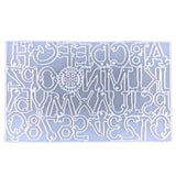 Crystal Epoxy Resin Mold Alphabet Numbers Keychain Silicone Mould