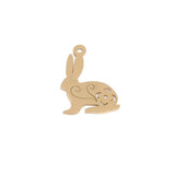 Stainless Steel Rabbit Bunny Pendants Charms for DIY Hand Making Necklace