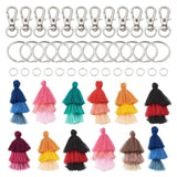 DIY Keychain Set with Tassel Pendant and Clasps