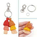 DIY Keychain Set with Tassel Pendant and Clasps